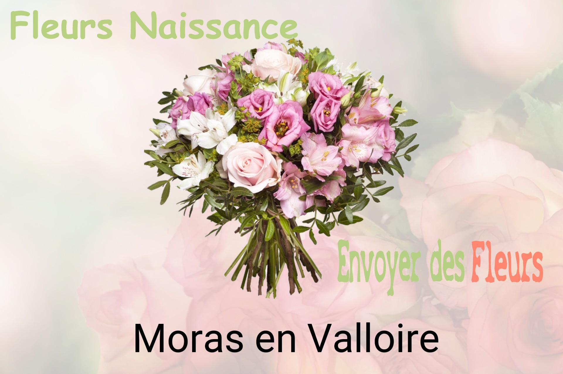 Bouquet de fleurs de naissance livré à Moras-en-Valloire