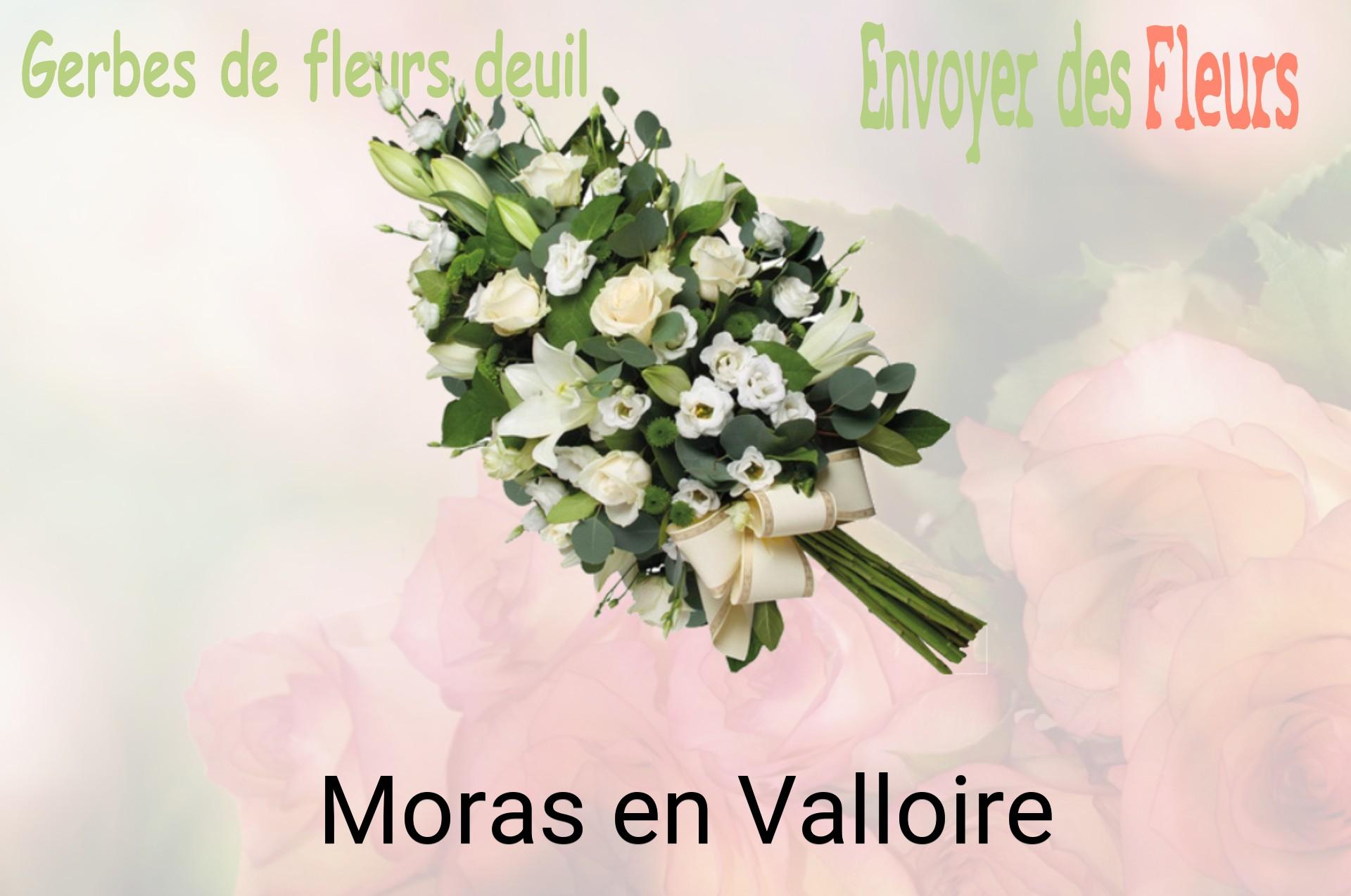 Gerbe de fleurs de deuil livrée à Moras-en-Valloire